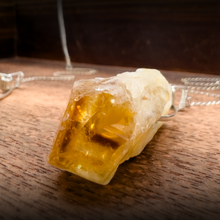 Load image into Gallery viewer, Open Collar Citrine Points Sterling Silver Torque Necklace
