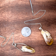 Load image into Gallery viewer, Open Collar Citrine Points Sterling Silver Torque Necklace
