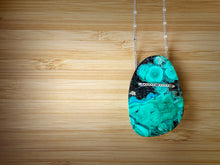 Load image into Gallery viewer, 85-carat Peruvian Azurite Malachite Chrysocolla Pendant Necklace
