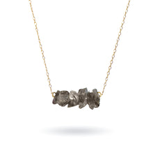 Load image into Gallery viewer, Black &amp; Gold Rutilated Quartz Gold Necklace
