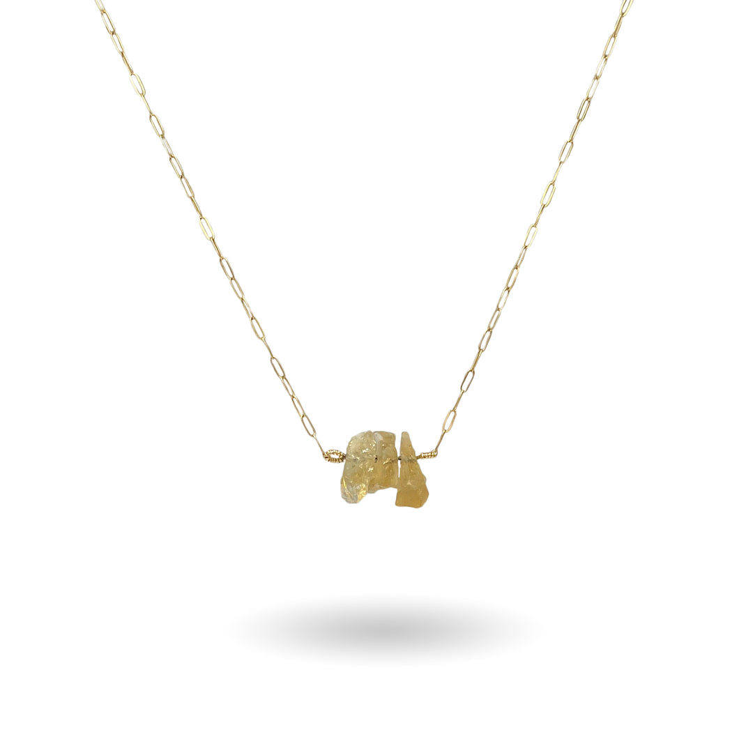 Citrine Gold Cluster