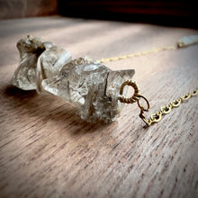 Load image into Gallery viewer, Black &amp; Gold Rutilated Quartz Gold Necklace
