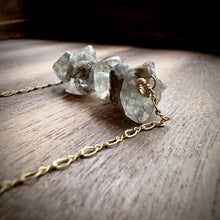 Load image into Gallery viewer, Black &amp; Gold Rutilated Quartz Gold Necklace
