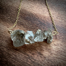 Load image into Gallery viewer, Black &amp; Gold Rutilated Quartz Gold Necklace
