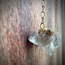 Load image into Gallery viewer, Black &amp; Gold Rutilated Quartz Gold Necklace
