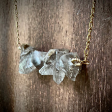 Load image into Gallery viewer, Black &amp; Gold Rutilated Quartz Gold Necklace
