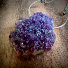 Load image into Gallery viewer, Amethyst Geode Sterling Silver Pendant Necklace
