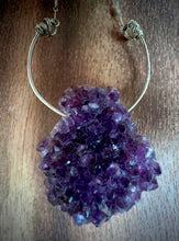 Load image into Gallery viewer, Amethyst Geode Sterling Silver Pendant Necklace
