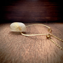 Load image into Gallery viewer, Rutilated Quartz Gold Pendant Necklace
