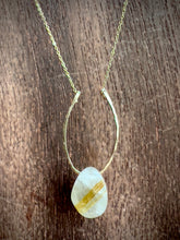 Load image into Gallery viewer, Rutilated Quartz Gold Pendant Necklace
