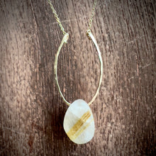 Load image into Gallery viewer, Rutilated Quartz Gold Pendant Necklace
