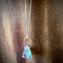 Load image into Gallery viewer, Rainbow Fluorite Chunk Sterling Silver Necklace
