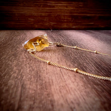 Load image into Gallery viewer, Raw Citrine Gold Pendant Necklace
