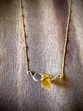 Load image into Gallery viewer, Raw Citrine Gold Pendant Necklace
