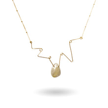 Load image into Gallery viewer, Rutilated Quartz Gold Pendant Necklace
