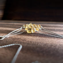 Load image into Gallery viewer, Citrine Sterling Silver Tiered Cluster Necklace
