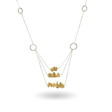 Load image into Gallery viewer, Citrine Sterling Silver Tiered Cluster Necklace
