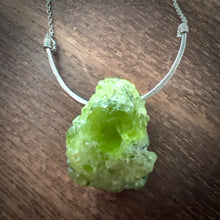 Load image into Gallery viewer, Peridot + Freshwater Pearl Sterling Silver Pendant Necklace
