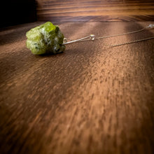 Load image into Gallery viewer, Peridot + Freshwater Pearl Sterling Silver Pendant Necklace
