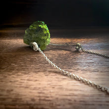 Load image into Gallery viewer, Peridot + Freshwater Pearl Sterling Silver Pendant Necklace
